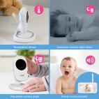 5" Digital Video Baby Monitor with Full-Color and Automatic Night Vision - view 6