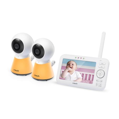 Display larger image of Two Camera 5" Digital Video Baby Monitor with Adaptive Night Light - view 3