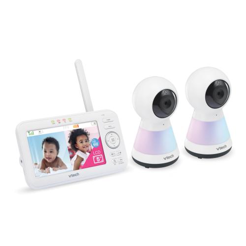 Display larger image of 2 Camera 5" Video Baby Monitor with Pan Scan and Night Light - view 2