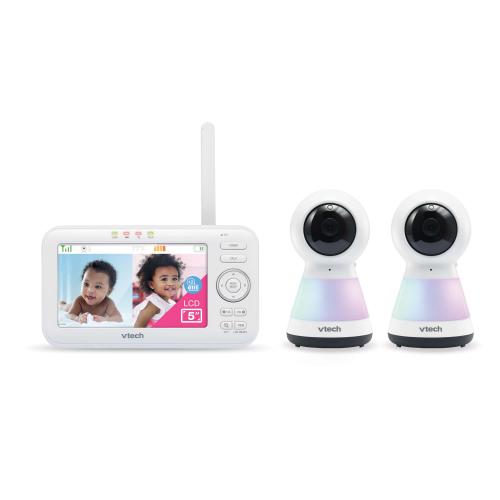 Display larger image of 2 Camera 5" Video Baby Monitor with Pan Scan and Night Light - view 1