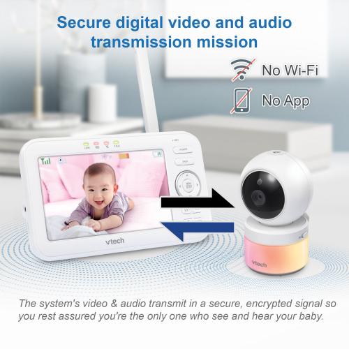 Video Baby Monitor with Pan and Tilt and Night Light - view 6