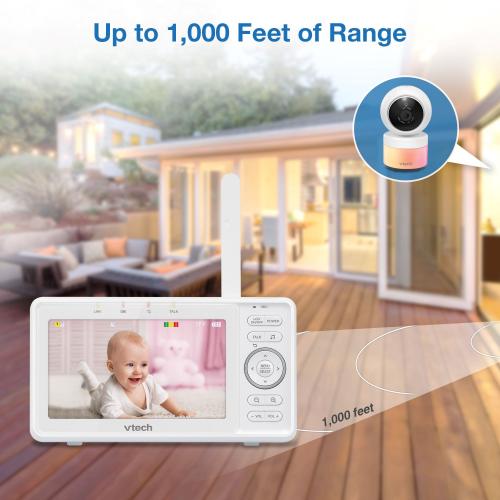 Display larger image of Video Baby Monitor with Pan and Tilt and Night Light - view 5