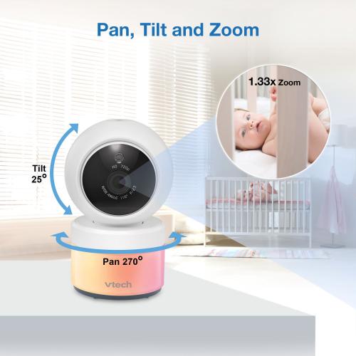 Display larger image of Video Baby Monitor with Pan and Tilt and Night Light - view 6