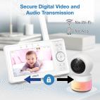 Video Baby Monitor with Pan and Tilt and Night Light - view 3