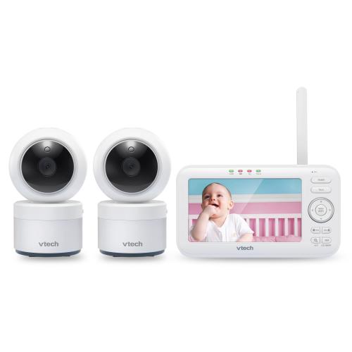 Display larger image of Two Camera 5" Digital Video Baby Monitor with Pan & Tilt Camera, Glow-on-the-ceiling light and Night Light - view 3