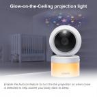 Two Camera 5" Digital Video Baby Monitor with Pan & Tilt Camera, Glow-on-the-ceiling light and Night Light - view 7