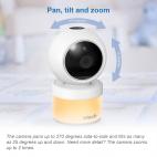 Two Camera 5" Digital Video Baby Monitor with Pan & Tilt Camera, Glow-on-the-ceiling light and Night Light - view 8
