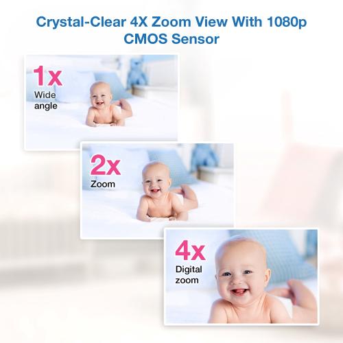 Display larger image of Video Baby Monitor with 5" High Definition 720p Display, 360 degree Panoramic Viewing Pan & Tilt HD Camera - view 6
