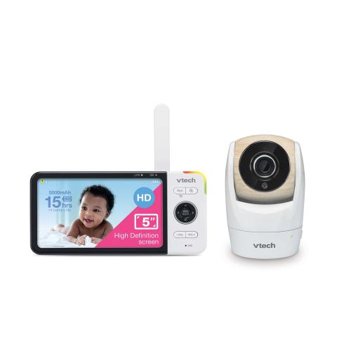 Display larger image of Video Baby Monitor with 5" High Definition 720p Display, 360 degree Panoramic Viewing Pan & Tilt HD Camera - view 1