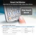 3-Handset Expandable Cordless Phone with Bluetooth Connect to Cell, Smart Call Blocker and Answering System &#40;Silver & Black&#41; - view 8