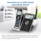 2-Handset Extended Range Expandable Cordless Phone with Bluetooth Connect to Cell, Smart Call Blocker and Answering System - view 6