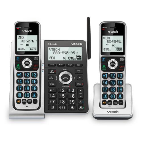 Display larger image of 2-Handset Extended Range Expandable Cordless Phone with Bluetooth Connect to Cell, Smart Call Blocker and Answering System - view 1