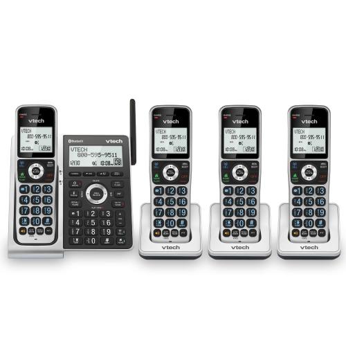 Display larger image of 4-Handset Extended Range Expandable Cordless Phone with Bluetooth Connect to Cell, Smart Call Blocker and Answering System - view 1