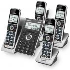 4-Handset Extended Range Expandable Cordless Phone with Bluetooth Connect to Cell, Smart Call Blocker and Answering System - view 2