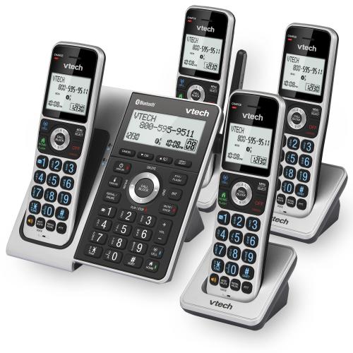 Display larger image of 4-Handset Extended Range Expandable Cordless Phone with Bluetooth Connect to Cell, Smart Call Blocker and Answering System - view 2