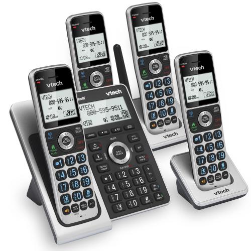 Display larger image of 4-Handset Extended Range Expandable Cordless Phone with Bluetooth Connect to Cell, Smart Call Blocker and Answering System - view 4